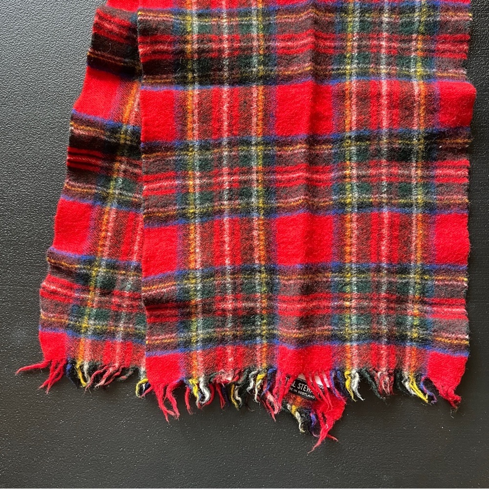 Vintage The Scotch House Scarf London Paris Cashmere Johnstons Elgin Scotland - Picture 3 of 8